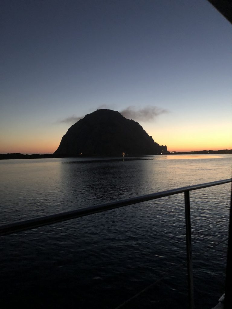 Morro Rock at Sunset
