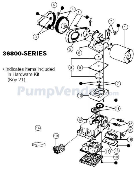 Jabsco 36800 series parts